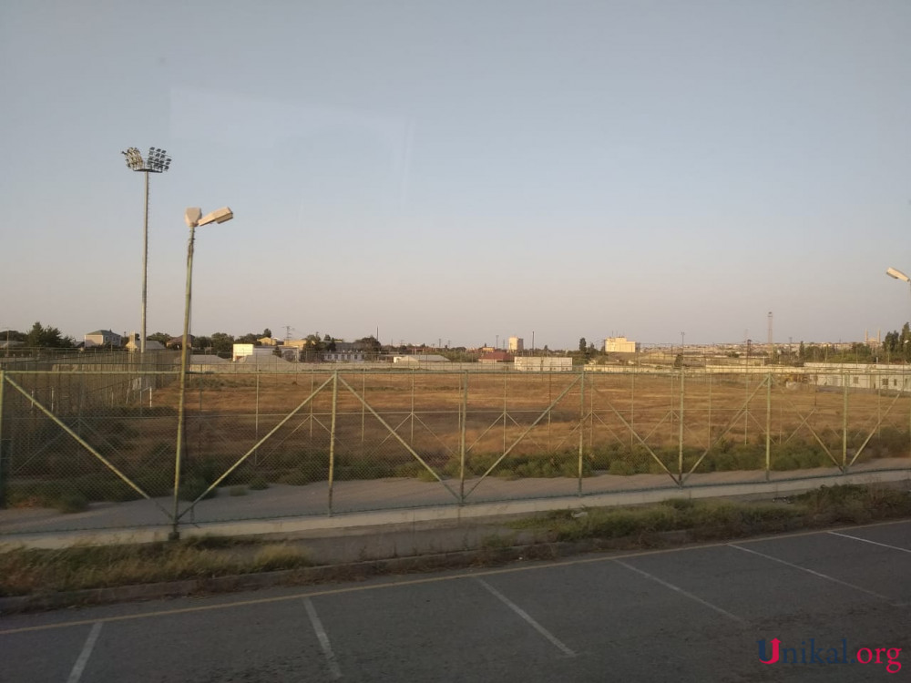 "Hafka"nın stadionu xarabalığa çevrildi - FOTOLAR